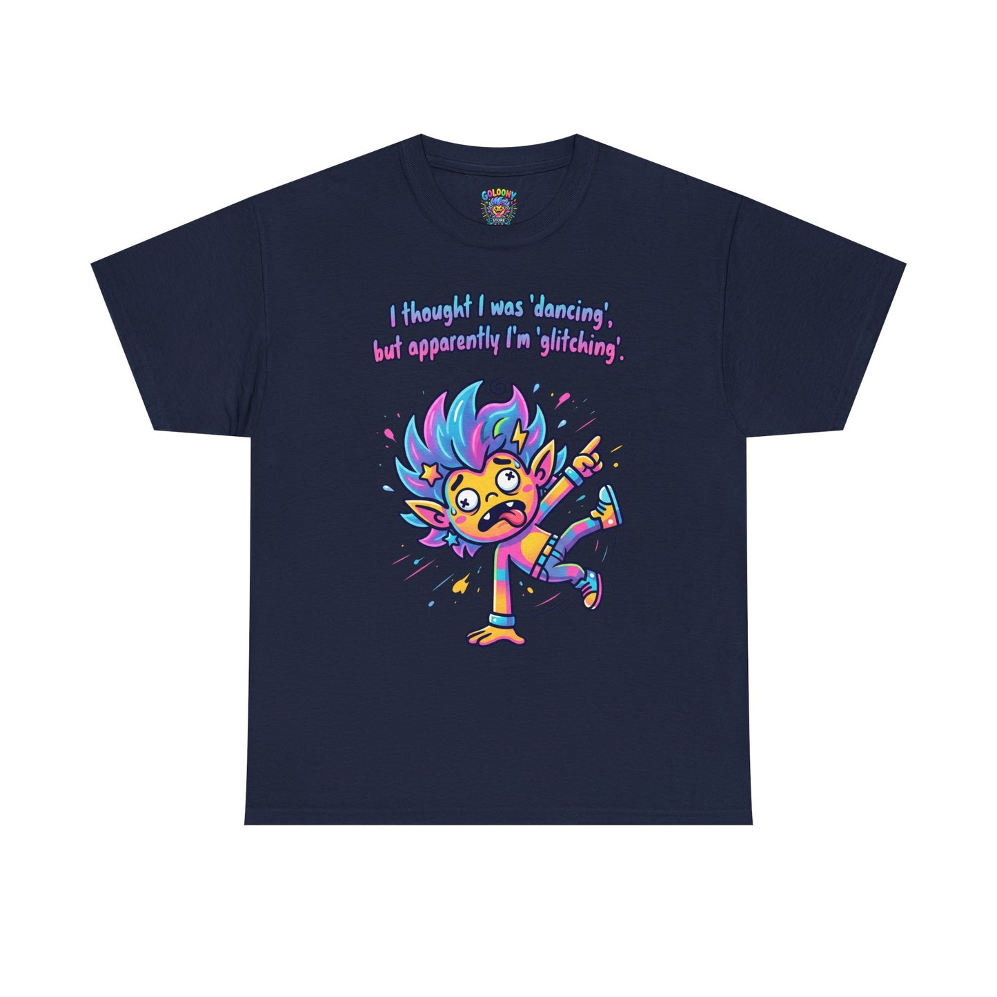 Glitching T-Shirt — Funny Colorful Cartoon Tee