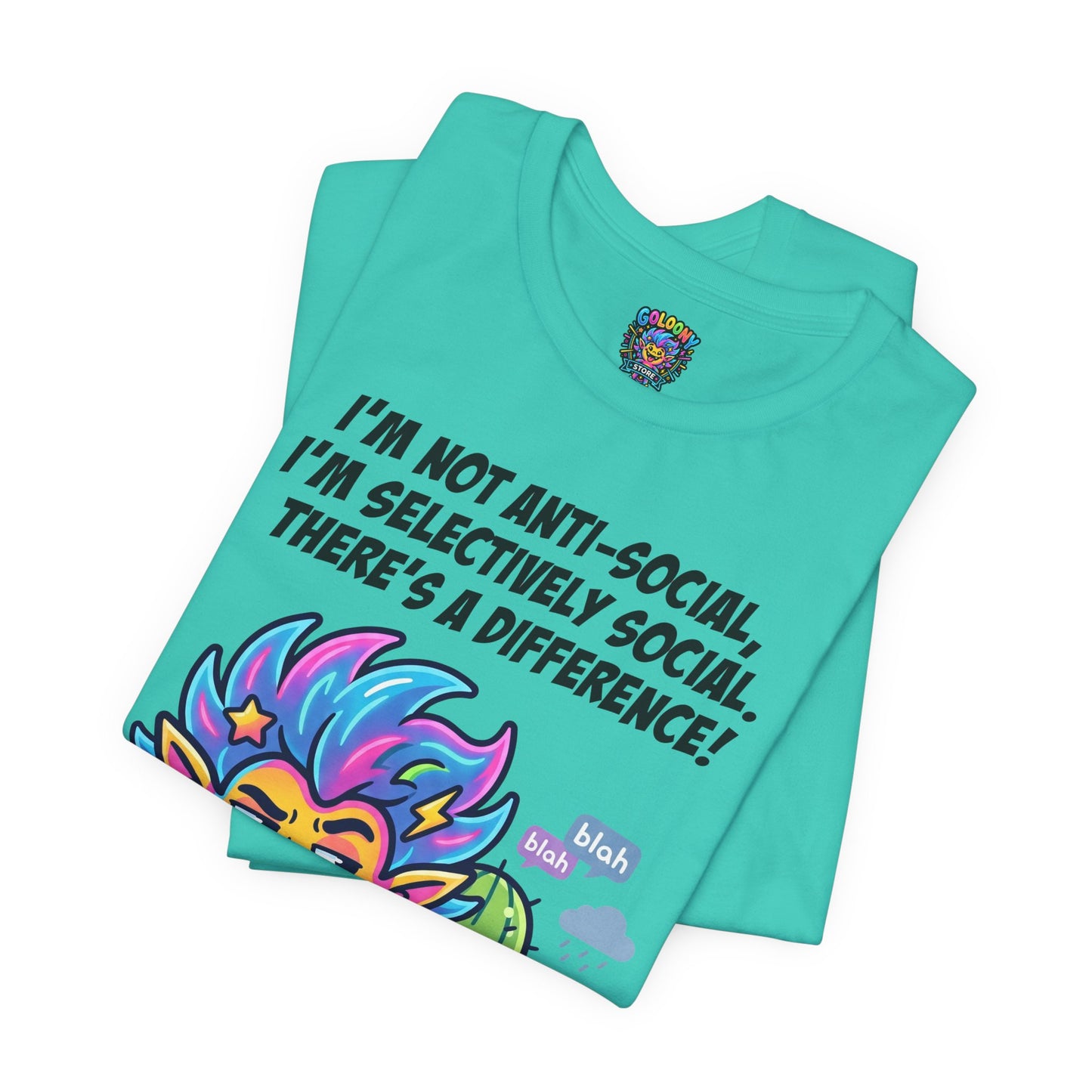 Selective Social T‑Shirt — Cute "I’m Not Anti‑Social, I’m Selectively Social" Tee