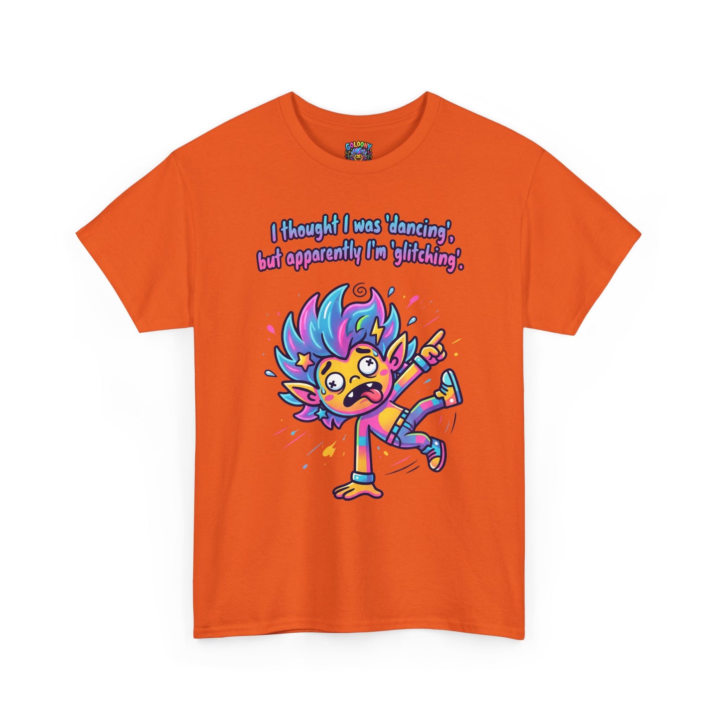 Glitching T-Shirt — Funny Colorful Cartoon Tee