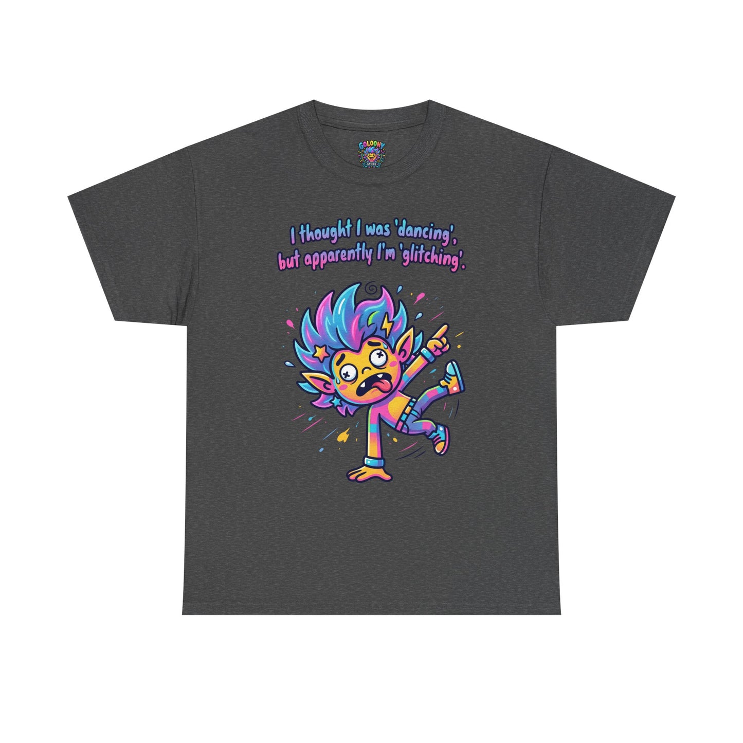Glitching T-Shirt — Funny Colorful Cartoon Tee